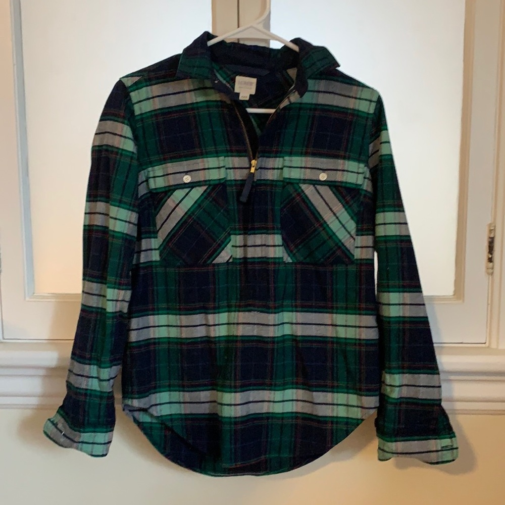 JCrew Factory Zip Flannel